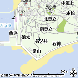 愛知県知多郡南知多町日間賀島谷ノ井周辺の地図