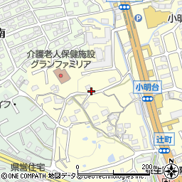 奈良県生駒市小明町1360-1周辺の地図