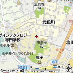 静岡県浜松市中央区成子町18周辺の地図