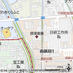 摂津倉庫周辺の地図