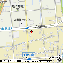 静岡県浜松市中央区下飯田町105周辺の地図