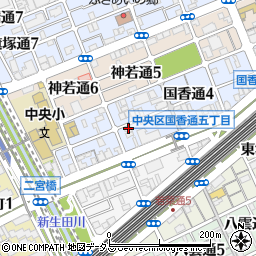 兵庫県神戸市中央区国香通5丁目1-15周辺の地図