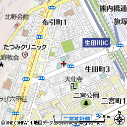 レジア新神戸周辺の地図