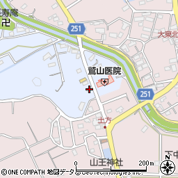 静岡県掛川市上土方嶺向662周辺の地図