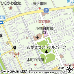 菊川市小笠支所周辺の地図