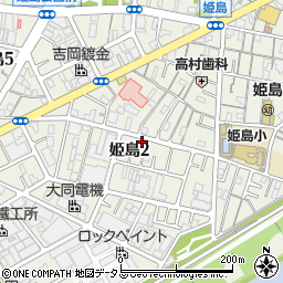 大阪府大阪市西淀川区姫島2丁目周辺の地図