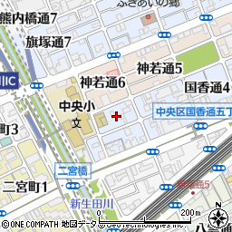 兵庫県神戸市中央区国香通6丁目3周辺の地図