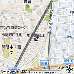 水三島紙工株式会社周辺の地図