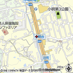 奈良県生駒市小明町1348周辺の地図