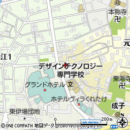 静岡県浜松市中央区成子町167周辺の地図