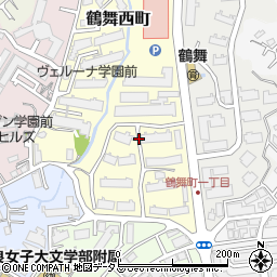 鶴舞団地周辺の地図