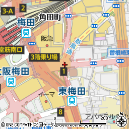 阪急前周辺の地図