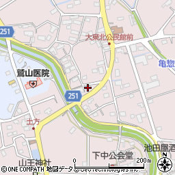 静岡県掛川市下土方200周辺の地図