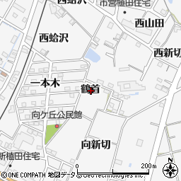 愛知県豊橋市植田町鶴首周辺の地図