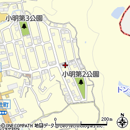 奈良県生駒市小明町2123-1周辺の地図