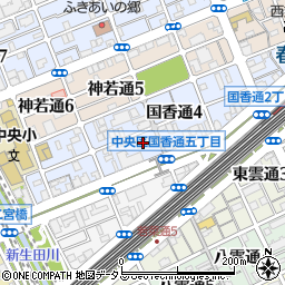 兵庫県神戸市中央区国香通5丁目1-24周辺の地図