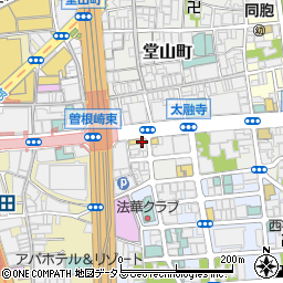 大阪王将 梅田太融寺店周辺の地図