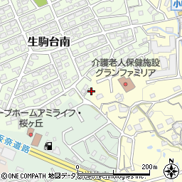 奈良県生駒市生駒台南8-6周辺の地図