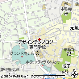 静岡県浜松市中央区成子町180周辺の地図