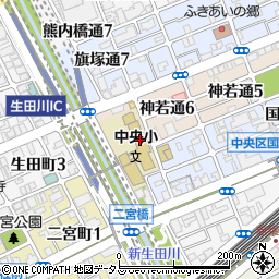 神戸市立中央小学校周辺の地図