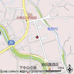 静岡県掛川市下土方227周辺の地図