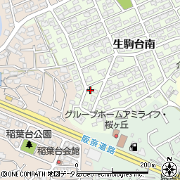 奈良県生駒市生駒台南216周辺の地図