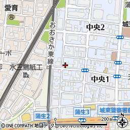 ＬｉｖｅＣａｓａ城東中央周辺の地図