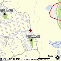 奈良県生駒市小明町2127-1周辺の地図