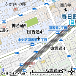 兵庫県神戸市中央区国香通4丁目1-5周辺の地図