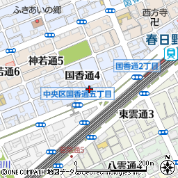 兵庫県神戸市中央区国香通4丁目1周辺の地図