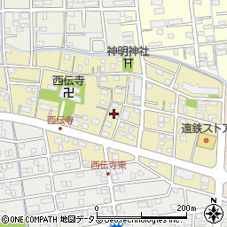 西伝寺町公会堂周辺の地図