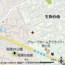 奈良県生駒市生駒台南217周辺の地図