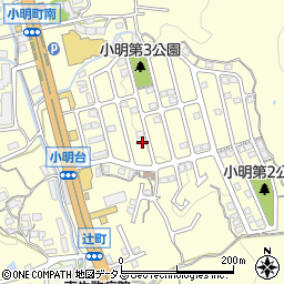 奈良県生駒市小明町2109-6周辺の地図