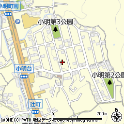 奈良県生駒市小明町2111-9周辺の地図