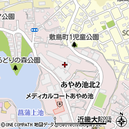 奈良県奈良市あやめ池北2丁目周辺の地図