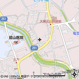静岡県掛川市下土方196周辺の地図
