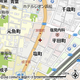 静岡県浜松市中央区旅籠町周辺の地図