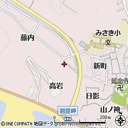 愛知県知多郡南知多町師崎藤内周辺の地図
