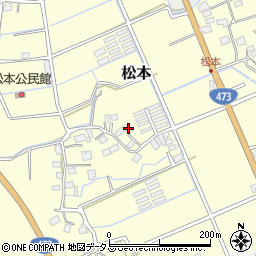 静岡県牧之原市松本184周辺の地図
