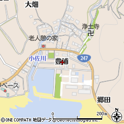 愛知県知多郡南知多町豊浜豊浦周辺の地図