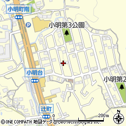 奈良県生駒市小明町2109周辺の地図