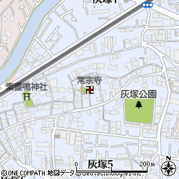 常宗寺周辺の地図