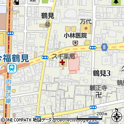 スギ薬局　今福鶴見店周辺の地図