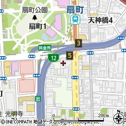 大阪府大阪市北区末広町3-21周辺の地図