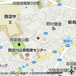 タイムズ姫島６丁目駐車場周辺の地図