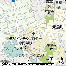 静岡県浜松市中央区成子町186周辺の地図