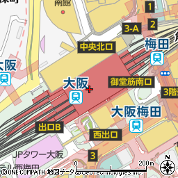 セブンイレブンアントレマルシェ大阪店周辺の地図