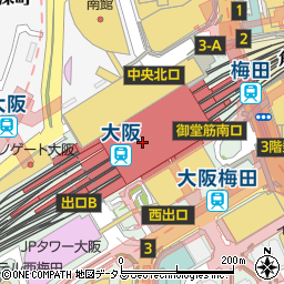 セブンイレブンアントレマルシェ大阪店周辺の地図