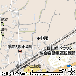 岡山県岡山市東区中尾585-3周辺の地図