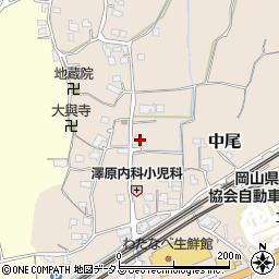 岡山県岡山市東区中尾626周辺の地図